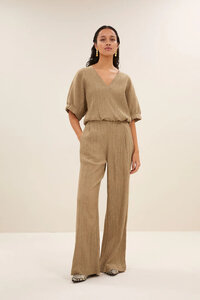 by-bar benji lurex pants gold 